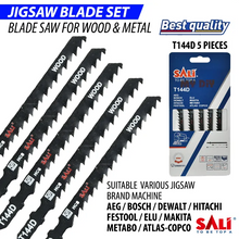 Charger l'image dans la galerie, Jig Saw Blades T-shank Metal/Wood Universal Fit T111C/144D/118A/101B 5pcs