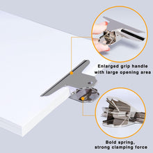 Charger l'image dans la galerie, 24 Pack Extra Large Binder Clips, 127mm Metal Hinge Clip, Large Bulldog Clip, Metal Binder Paper Clips, Silver Tone Stainless Steel Binder Paper Clamps, File Money Clamps for Office School