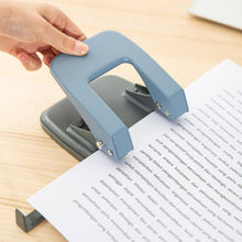 Charger l'image dans la galerie, 2 Hole Punch, Hole Puncher, 35 Sheet Punch Capacity, Low Force Required, Black/Gray