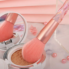 Charger l'image dans la galerie, Makeup Brushes 10PCS Crystal Handle Makeup Brush Set, Premium Synthetic Bristles Cosmetic Brush for Powder Foundation Blush Concealer Blending Eyeshadow Eyeliner Make Up