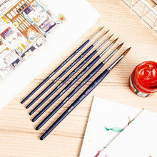 Charger l'image dans la galerie, Artist Paint Brushes set- 6pcs Professional Detail Paint Brush, Miniature Brushes Will Keep a Fine Point and Spring, for Watercolour, Oil, Acrylic & Models