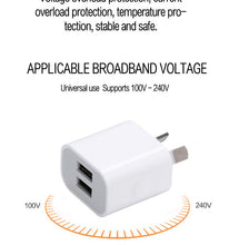 Load image into Gallery viewer, USB Charger Dual Ports 5V 2.1A Dual 18W Power Adapter FAST Charger