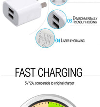 Load image into Gallery viewer, USB Charger Dual Ports 5V 2.1A Dual 18W Power Adapter FAST Charger