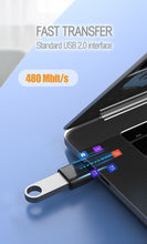 Load image into Gallery viewer, Mini Micro Type-C Male to OTG USB Female Adapter Cable Converter Data Transmission