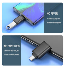 Load image into Gallery viewer, Mini Micro Type-C Male to OTG USB Female Adapter Cable Converter Data Transmission