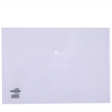 Charger l'image dans la galerie, 10pcs A4 Plastic Envelopes Filing Envelopes A4 Plastic Wallets Folder A4 Clear Document Folders File Envelopes with Label Pocket Document Wallet with Snap Closure for School Home Office
