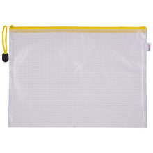 Charger l'image dans la galerie, Mesh Zipper Pouch 20pcs, Standard A4 Size Waterproof Zipper Bags - 0.23mm PVC Material, Four Vibrant Colours