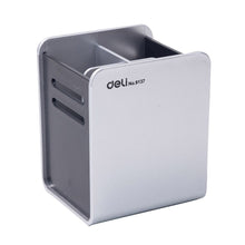 Load image into Gallery viewer, Desk Pencil Pen Holder Metallic Coating Desk Accessories Holder, Makeup Brush Storage Organizer, Modern Design Desktop Stationery Organizer for Office School Home Supplies
