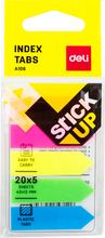 Charger l'image dans la galerie, Sticky Notes Flags 200 Pcs, 5 Colour Index Tabs Index Flag Bright Colors Page Index Stickers Page Makers for Page Bookmarks (Arrows)