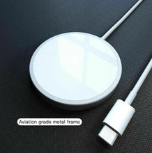 Load image into Gallery viewer, Wireless Charger with MagSafe, Compatible with iPhone 15/14/13/12 Series, MagSafe Accessories, Strong Magnetic Lock, Silver