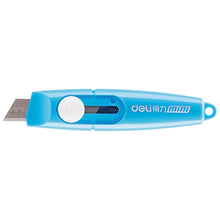 Load image into Gallery viewer, 5 Pieces Mini Utility Knives Box Cutter Retractable Letter Opener Assorted Colours Cloud Envelope Slitter Carton Portable Paper Cutter with Key Chain Hole