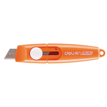 Load image into Gallery viewer, 5 Pieces Mini Utility Knives Box Cutter Retractable Letter Opener Assorted Colours Cloud Envelope Slitter Carton Portable Paper Cutter with Key Chain Hole