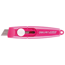 Load image into Gallery viewer, 5 Pieces Mini Utility Knives Box Cutter Retractable Letter Opener Assorted Colours Cloud Envelope Slitter Carton Portable Paper Cutter with Key Chain Hole