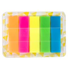 Charger l'image dans la galerie, Sticky Index Tabs Page Markers Flags Sticker Colored Page Notes Writable Labels for Bookmarks, 6 Sets (Rectangular Flags, 5 Colours)