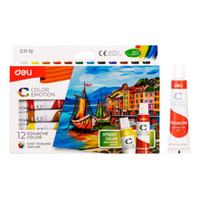 Charger l'image dans la galerie, 12 Colours Gouache Set 12ml Tube Gouache Craft Art Painting