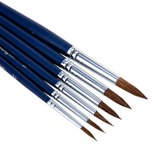 Charger l'image dans la galerie, Artist Paint Brushes set- 6pcs Professional Detail Paint Brush, Miniature Brushes Will Keep a Fine Point and Spring, for Watercolour, Oil, Acrylic & Models