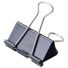 Charger l'image dans la galerie, Binder Clips, 144pcs, 15mm Clamps, Black, Capacity 5mm, Extra small clips, Binder clips small size, Small paper clips, Office clips