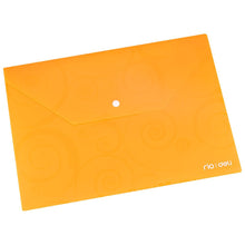 Charger l'image dans la galerie, Plastic File Bags A4 Size Pack of 10,Easy Button Closure, 20 Sheet Capacity, Five Vibrant Colours