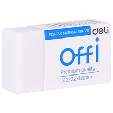 Charger l'image dans la galerie, Pencil Eraser Eco-PVC White 30Pcs