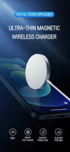 Load image into Gallery viewer, Wireless Charger with MagSafe, Compatible with iPhone 15/14/13/12 Series, MagSafe Accessories, Strong Magnetic Lock, Silver