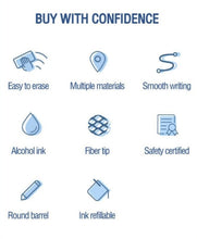 Load image into Gallery viewer, Whiteboard Pen Marker Multicolored Metal Plastic-Able to Refill Ink Longer life 10pcs