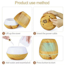 Load image into Gallery viewer, Devanti Aroma Diffuser, 400ml Air Humidifier Purifier Essential Oils Car Freshener Vaporizer Aromatherapy Diffusers Scent Booster Home Office Bedroom Humidifiers Steam, 7 Led Light Forest