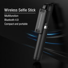 Load image into Gallery viewer, Sturdy 3 in 1 Selfie Stick Tripod Wireless Bluetooth Remote