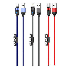 Load image into Gallery viewer, FOYU 3 in 1 Magnetic Charging Cable - Type-C, Lightning, Micro