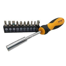 Load image into Gallery viewer, 11Pcs Magnetic Ratchet Screwdriver Bit Set | Drill Bits for Slotted, Philips & Hex