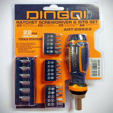 Load image into Gallery viewer, 22Pcs Magnetic Ratchet Screwdriver Bit Set | Drill Bits For Slotted, Philips, POZI & TORX