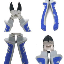 Charger l'image dans la galerie, SALI Diagonal Cutting Pliers 7-inch Nipper Wire Cutters Tool Non-Slip Grip Handle