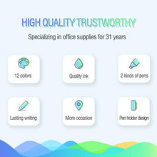 Load image into Gallery viewer, Permanent Marker 12 Colours Dual Heads