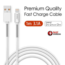 Charger l'image dans la galerie, FOYU Lightning to USB Cable - Fast Charging, 3.1A Output, High-Speed Data Transfer, 1M Length, White