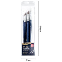 Charger l'image dans la galerie, Artist Paint Brushes set- 6pcs Professional Detail Paint Brush, Miniature Brushes Will Keep a Fine Point and Spring, for Watercolour, Oil, Acrylic & Models