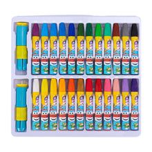Charger l'image dans la galerie, 24 Colours Crayons with Sharpener and Extender Non-Toxic, Acid-Free