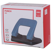 Load image into Gallery viewer, 2 Hole Punch, Hole Puncher, 20 Sheet Punch Capacity, Low Force Required, Black/Gray