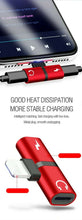 Load image into Gallery viewer, iPhone Splitter Lightning to Charging and Audio Splitter MUSIC CHARGE at the same time