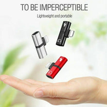 Load image into Gallery viewer, iPhone Splitter Lightning to Charging and Audio Splitter MUSIC CHARGE at the same time