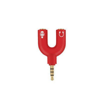 Load image into Gallery viewer, 3.5mm AUX Adapter Male to Dual Female Audio Micro phone Y-Splitter