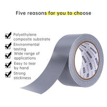 Charger l'image dans la galerie, Heavy Duty Sliver Duct Tape, Multi-Use Easy Tear Gaffer Waterproof Cloth Tape for Repairing, Maintenance and Industrial Use