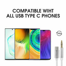 Load image into Gallery viewer, Type C to 3.5mm Male Audio AUX Cable Car Stereo Speakers Adapter