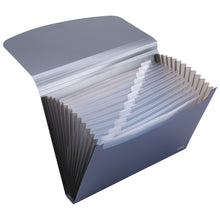 Charger l'image dans la galerie, 13 Pockets Expanding File Folder with Blank tag, According File Organizer with Expandable Cover, Desktop Accordion Folders Letter A4 Paper Document Storage Organizer