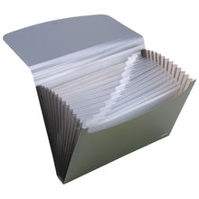 Charger l'image dans la galerie, 13 Pockets Expanding File Folder with Blank tag, According File Organizer with Expandable Cover, Desktop Accordion Folders Letter A4 Paper Document Storage Organizer