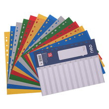 Charger l'image dans la galerie, File Divider with Assorted Colour Tabs for School Office Supplies Standard Size A4