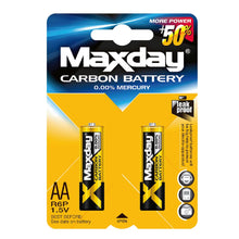 Load image into Gallery viewer, Maxday 24pcs Zinc Carbon AA Batteries