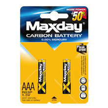 Load image into Gallery viewer, Maxday 24pcs Zinc Carbon AAA Batteries