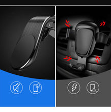 Load image into Gallery viewer, Magnetic Car Phone Holder Air Vent Mobile Mount Magnet Clip Stand Cradle Compatible with iPhone 15 Pro Max 14 13 12 11 XR XS X 8 SE Galaxy S23 S22 S21 S20 FE S10 S9, Huawei, Pixel Oneplus