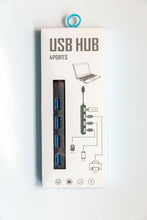 Load image into Gallery viewer, Multi USB Hub 4 Port 2.0 High Speed Charging Data Slim Compact Expansion Splitter