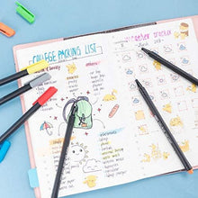 Charger l'image dans la galerie, Fineliner Color Pens Set, 0.45mm Fine Tip Pens, Porous Fine Point Makers Drawing Pen, Perfect for Writing in Bullet Journal and Planner, 6 Assorted Colors