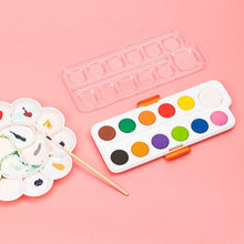 Charger l'image dans la galerie, Watercolour Paints Set 12 Colours with Paint Brush